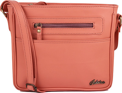 

ADAIRA Girls Pink Leatherette Sling Bag