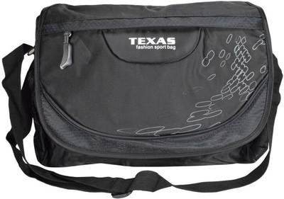 

Texas USA Men & Women Black Nylon Sling Bag
