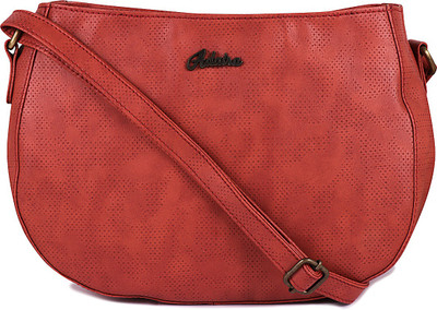 

ADAIRA Girls Red Leatherette Sling Bag