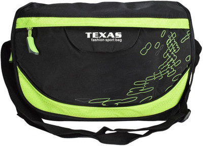 

Texas USA Men & Women Green, Black Nylon Sling Bag, Black;green