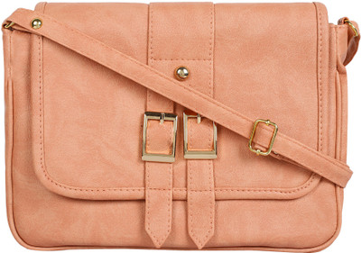 

Fabu Girls Pink PU Sling Bag