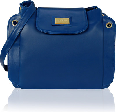 

Kleio Women Formal, Casual Blue Leatherette Sling Bag