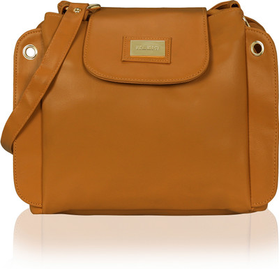 

Kleio Women Formal, Casual Tan Leatherette Sling Bag
