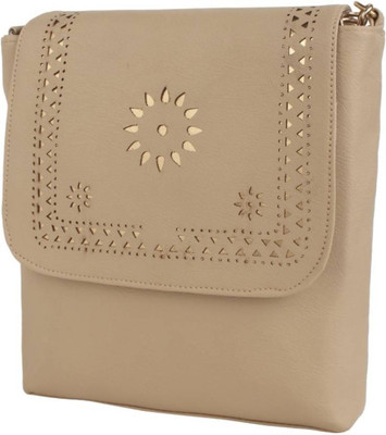 

AMBAR Girls Khaki PU Sling Bag