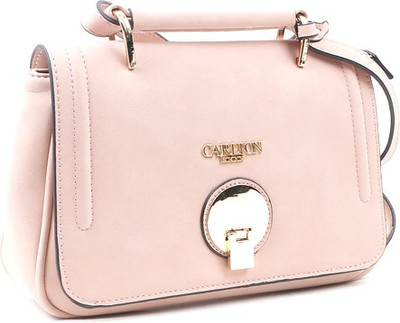 

Carlton London Women Casual Pink PU Sling Bag