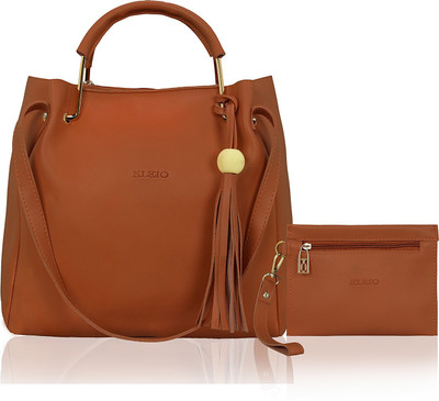 

Kleio Women Formal, Casual Tan Leatherette Shoulder Bag