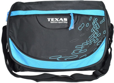 

Texas USA Men & Women Blue, Black Nylon Sling Bag, Black;blue
