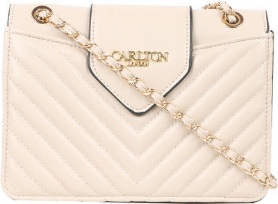 

Carlton London Women Casual Beige PU Sling Bag
