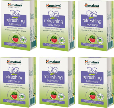 

Himalaya Refreshing Baby Soap(450, Pack of 6)