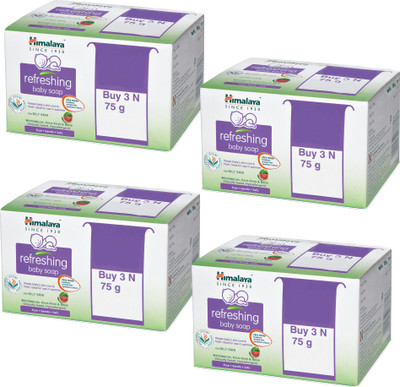 

Himalaya Refreshing Babay Soap Value Pack 75 Gms (Pack of 4 - 12 Soaps)(75, Pack of 4)