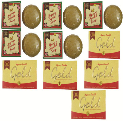

Mysore Sandal SOAP 150 GM +SOAP 125 GM(125 g, Pack of 10)