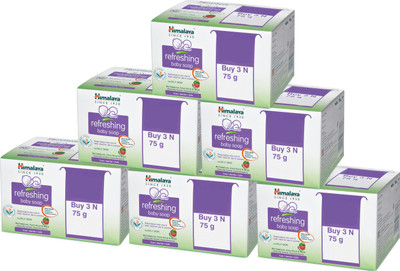

Himalaya Refreshing Babay Soap Value Pack 75 Gms (Pack of 6 - 18 Soaps)(75 g, Pack of 6)