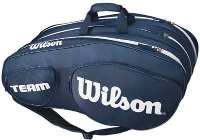 

Wilson Team III 6PK Tennis Kit bag (Can hold upto 6 Tennis Racquets), Blue/White Kitbag(Blue, Kit Bag, Blue/white (6pk)
