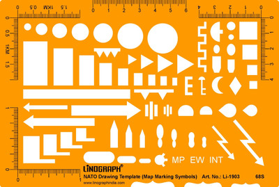 

LINOGRAPH Li-1903 NATO Drawing Template Stencil(Pack of 1, template)