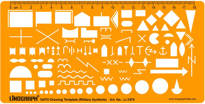 

LINOGRAPH Li-1974 NATO Drawing Template Stencil(Pack of 1, Template)