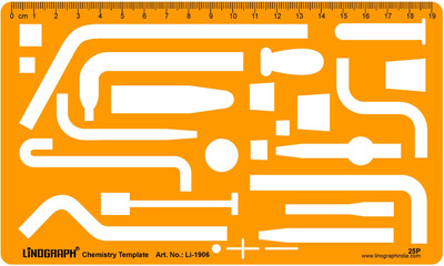 

LINOGRAPH Li-1906 Chemistry Template Stencil(Pack of 1, template)