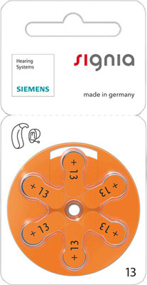 

Signia P13 Hearing Aid Batteries 1.45V 1 patta (6 battery) Stethoscope Case(Silver)