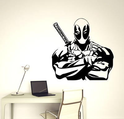 StickerYard 56 cm Deadpool Wall Decal Self Adhesive Sticker(Pack of 1)