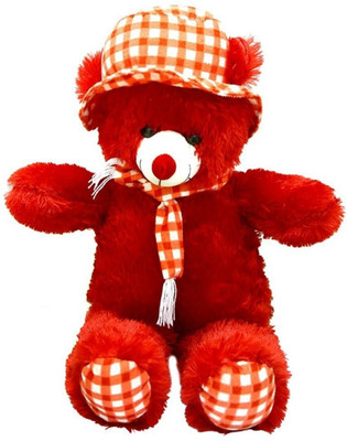 

Yakeen Cute Red Cap Teddy Bear - 70 cm(Red)