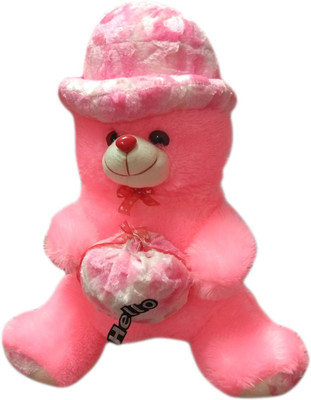

Grab Offers Soft Plush Traditional Stuffed Teddy bear Baby Pink With Cute Hat, Heart And Bow Tie For Kids And Loved Ones. - 13 inch(Pink)