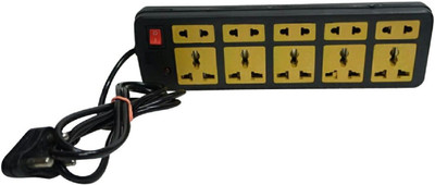 

RJVT Extension Cord Board with 5 Socket 5 Socket Surge Protector(Black)