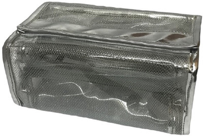 

fundatraders Toiletry Bag / makeup kit / multi purpose zippered compartments (10.5X23X13 Cm_Silver) Travel Toiletry Kit(Silver)