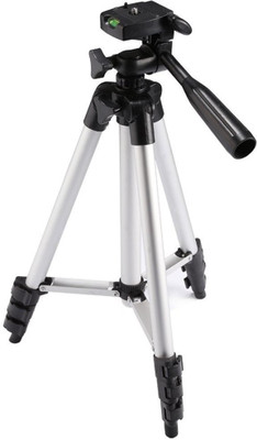 

Raptas 3110 Portable Camera Mount Cum Tripod Stand With Clip Holder Bracket, Three-dimensional Head & Quick Release Plate Tripod(Black, Supports Up to 2500 g)