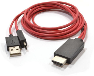 anweshas TV-out Cable mhl cable(Multicolour, For Mobile)