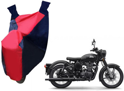 AUTO PEARL Two Wheeler Cover for Royal Enfield(SS, Red, Blue)