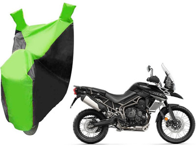 AUTO PEARL Two Wheeler Cover for Triumph(Tiger 800 XCA, Green, Blue)