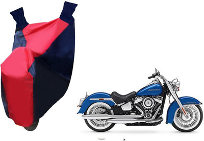 AUTO PEARL Two Wheeler Cover for Harley Davidson(Red, Blue)