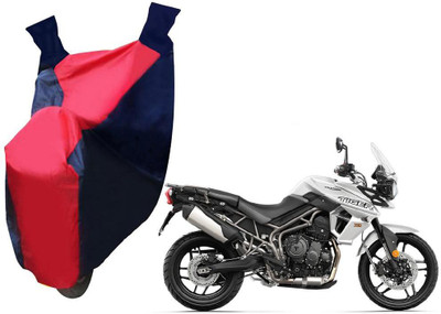 AUTO PEARL Two Wheeler Cover for Triumph(Tiger 800 XCA, Red, Blue)