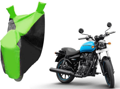 AUTO PEARL Two Wheeler Cover for Royal Enfield(Thunderbird 500, Green, Blue)