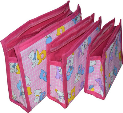 

Aadhya Pack of 3 Makeup Toiletry Cosmetic Jewellery (pink) Vanity Box(pink)