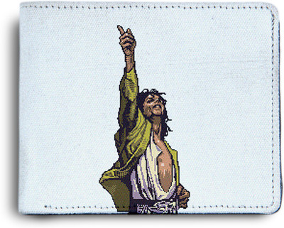 

Azaadcollection Men Black Canvas Wallet(6 Card Slots), Multicolor