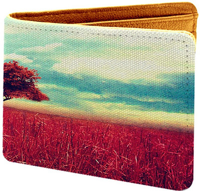 

IDEOL Men Multicolor Canvas Wallet(5 Card Slots), Multi color