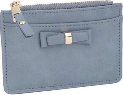 

Accessorize Women Casual Grey Artificial Leather Wallet(3 Card Slots), Blue