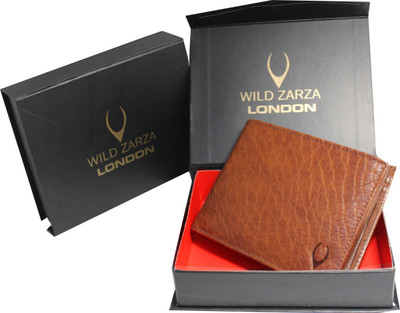 

WILD ZARZA LONDON Men Brown Genuine Leather Wallet(11 Card Slots)