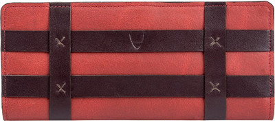 

Hidesign Women Casual Brown Genuine Leather Wallet(2 Card Slots), Red