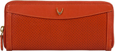 

Hidesign Women Casual Orange Genuine Leather Wallet(2 Card Slots)