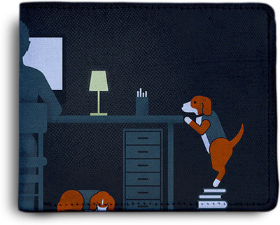 

Azaadcollection Men Black Canvas Wallet(6 Card Slots), Multicolor