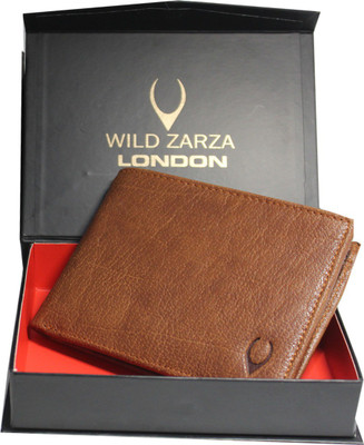 

wild zarza london Men Brown Genuine Leather Wallet(18 Card Slots)