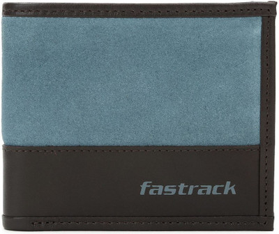 

Fastrack Men Casual Blue, Black Genuine Leather Wallet(6 Card Slots)
