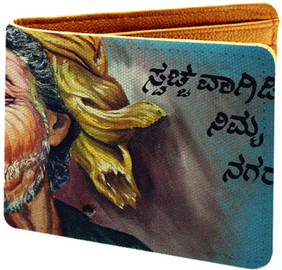 

IDEOL Men Multicolor Canvas Wallet(5 Card Slots), Multi color