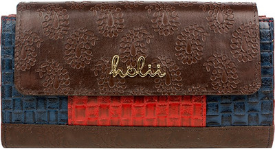

Holii Women Evening/Party Red Genuine Leather Wallet(1 Card Slot)