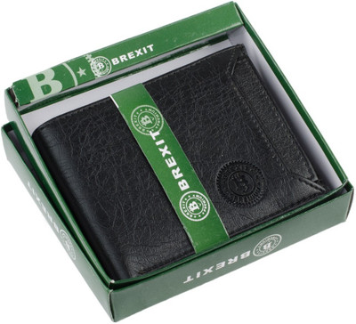 

BREXIT Men Black Artificial Leather Wallet(3 Card Slots)