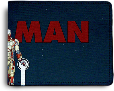 

Azaadcollection Men Black Canvas Wallet(6 Card Slots), Multicolor