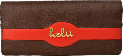 

Holii Women Evening/Party Brown Genuine Leather Wallet(1 Card Slot)