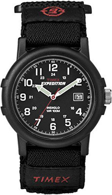 Timex Black12085 Timex Men's T40011 Expedition Camper Black Fast Wrap Strap Watch Watch - For Men