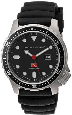 

Momentum Black3252 Momentum Men's 1M-DV44B1B Torpedo Pro Analog Display Japanese Quartz Black Watch Watch - For Men